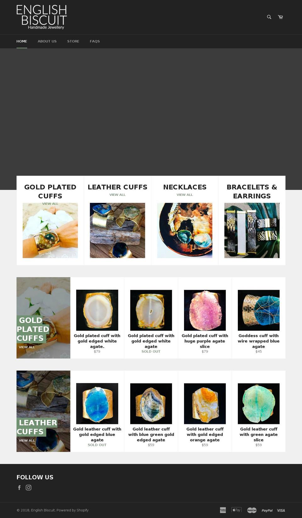 englishbiscuit.com — Shopify storefront screenshot