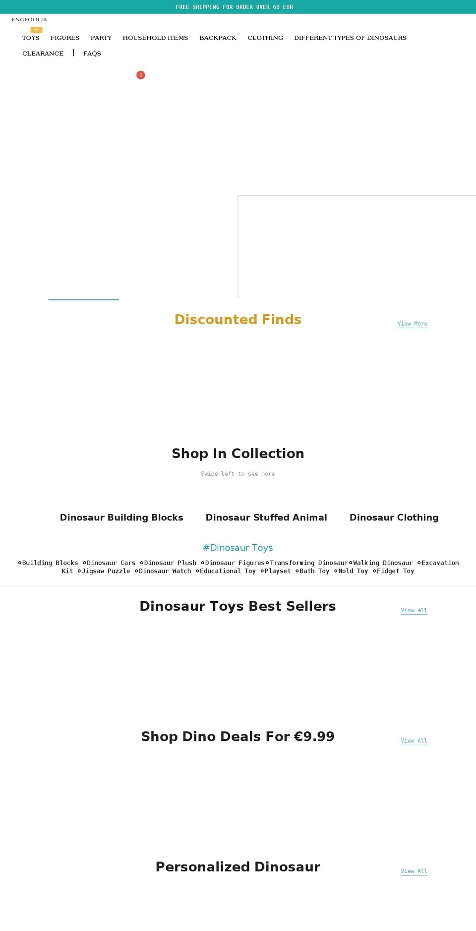 engpooljr.com shopify website screenshot