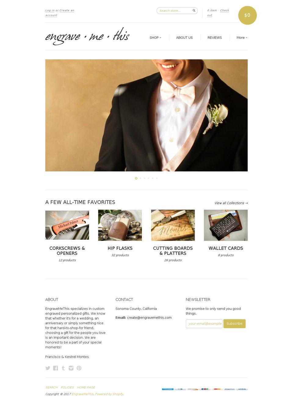 engravemethis.com shopify website screenshot