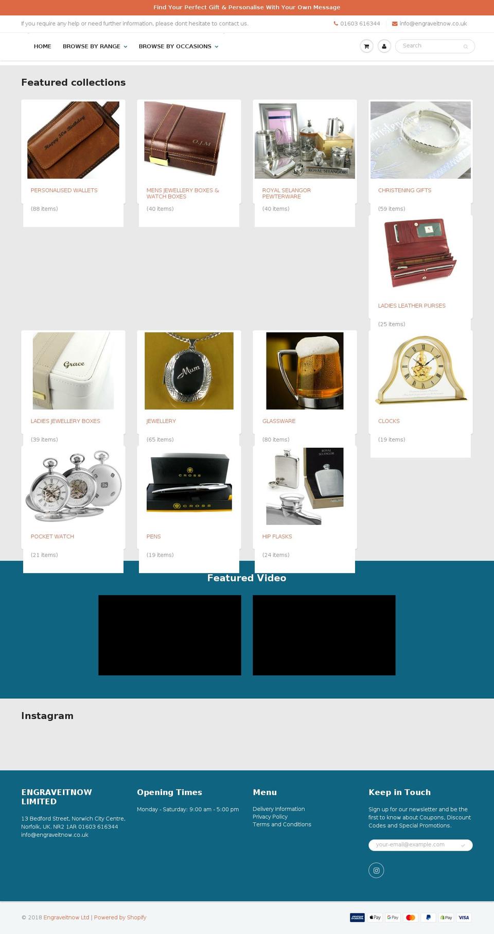 engraversworld.com shopify website screenshot
