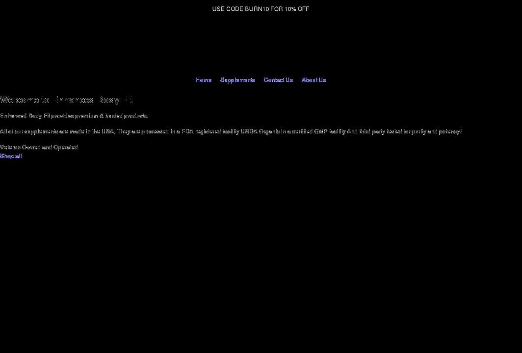 enhancedbodyfit.com shopify website screenshot
