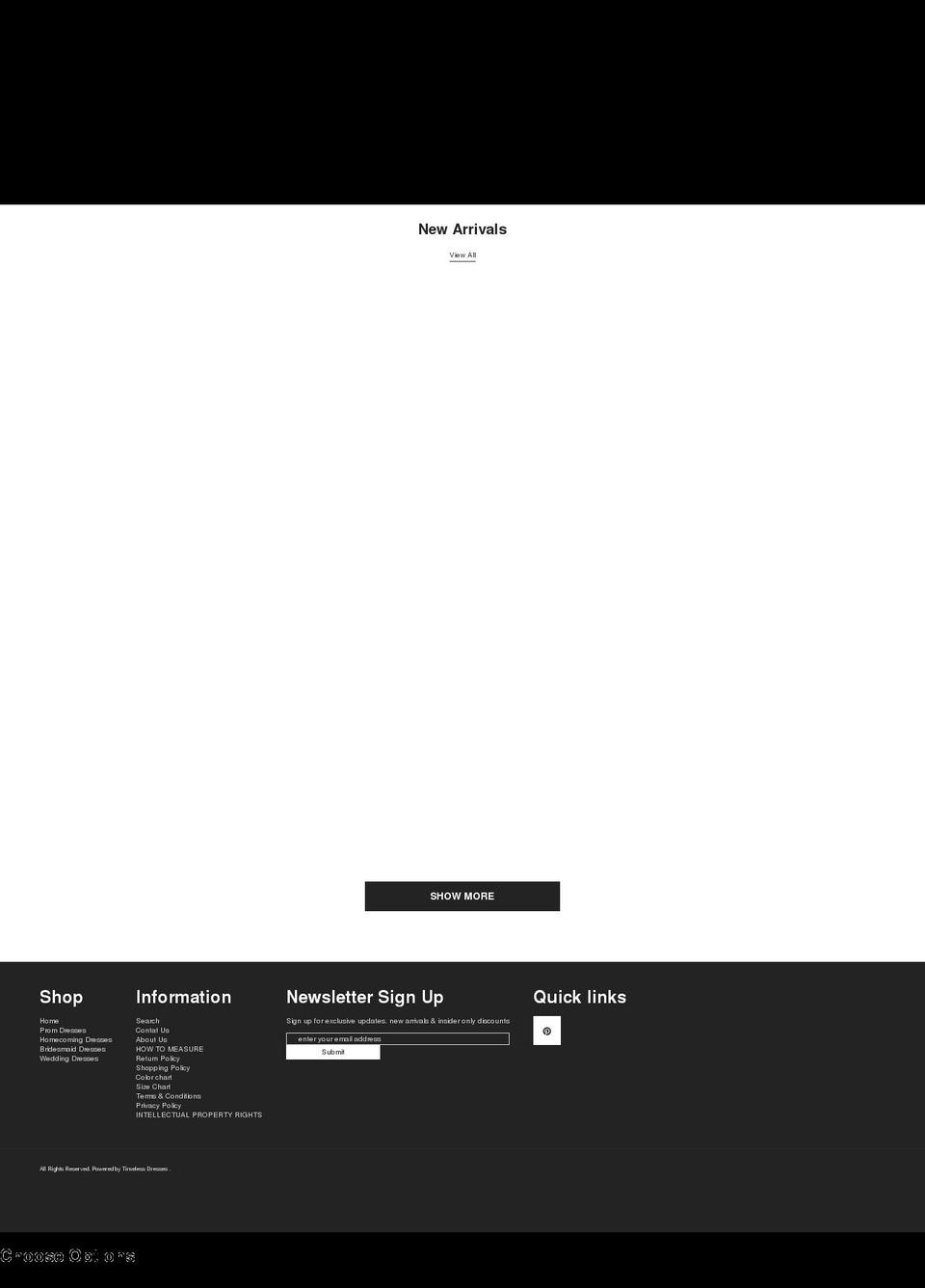 eniddress.com shopify website screenshot