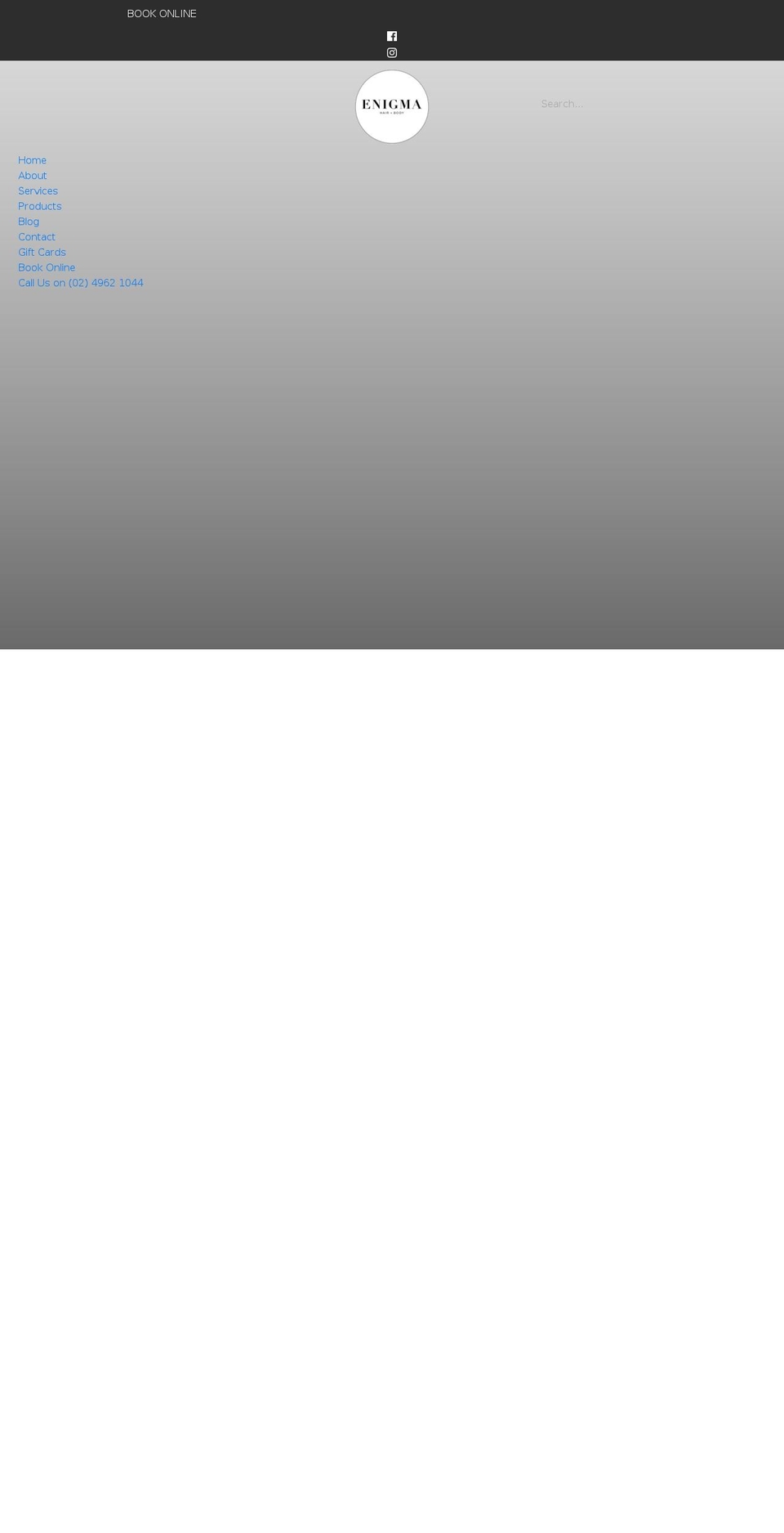 enigmahairbody.com shopify website screenshot