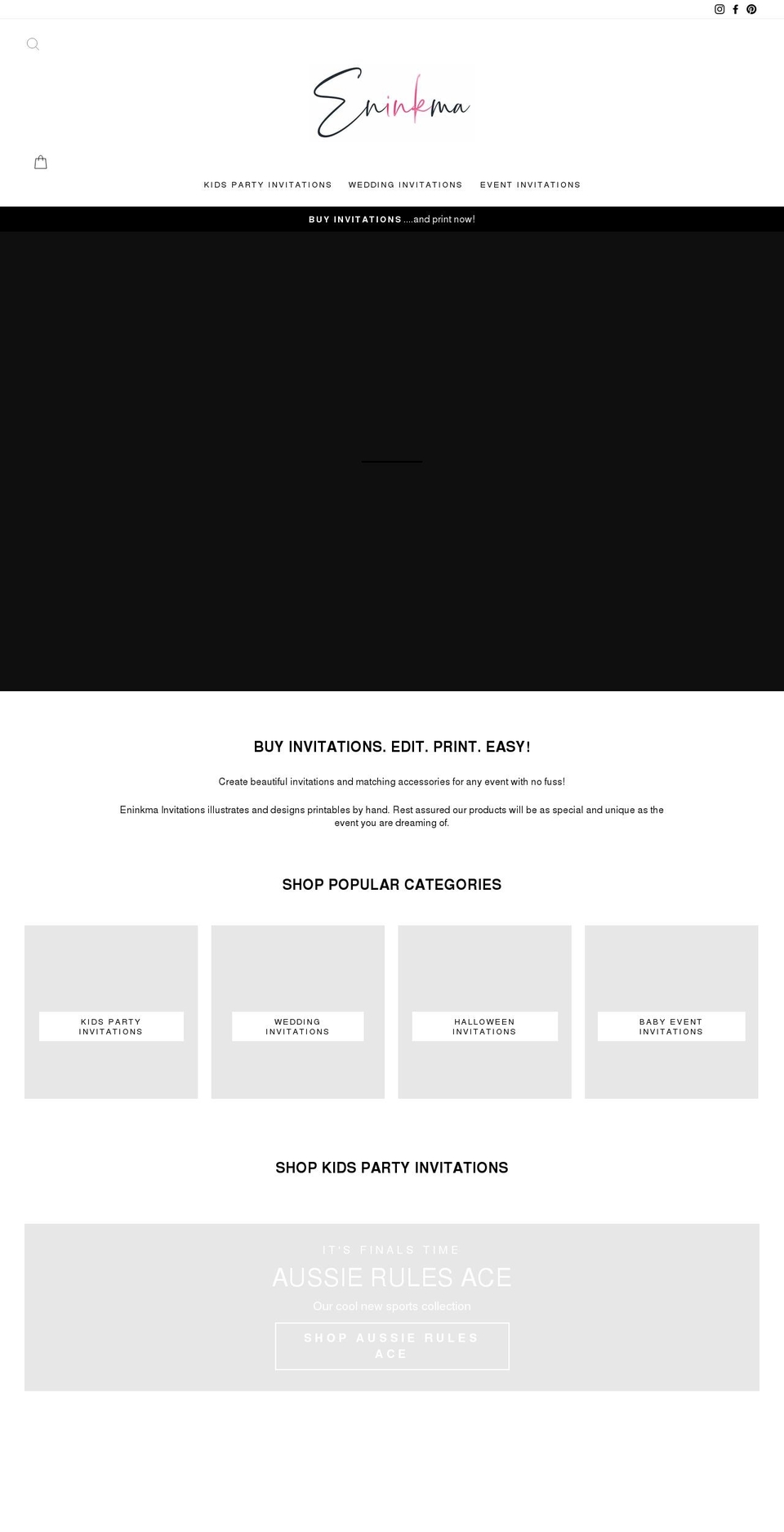 eninkma.com shopify website screenshot