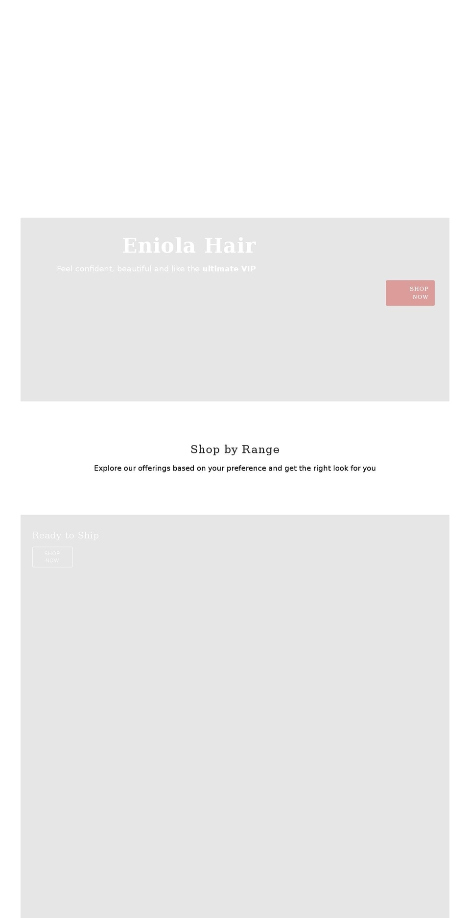 eniolahair.com shopify website screenshot