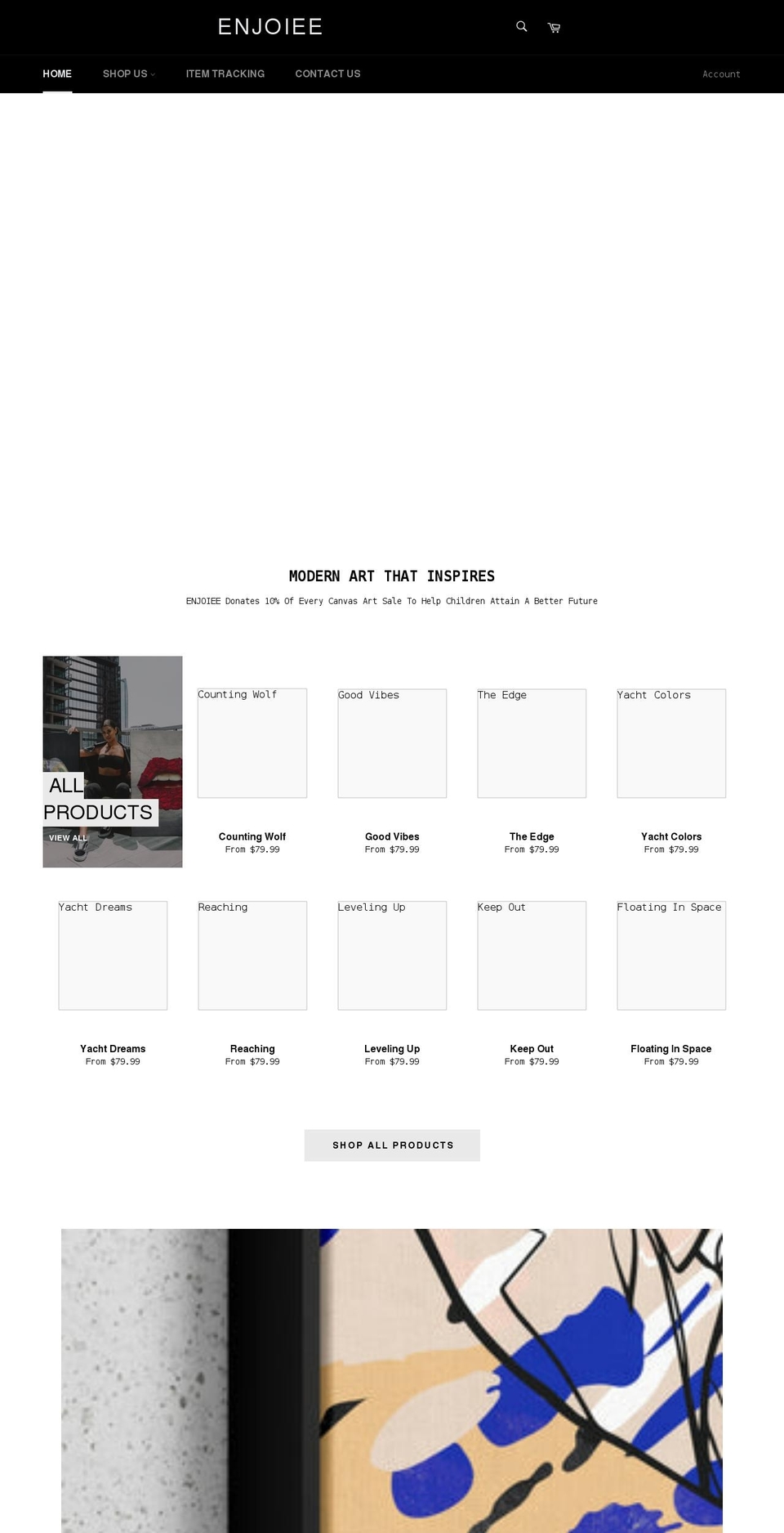 enjoiee.com shopify website screenshot