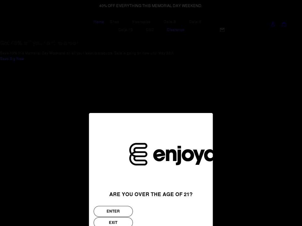 enjoyablecbd.com — Shopify storefront screenshot