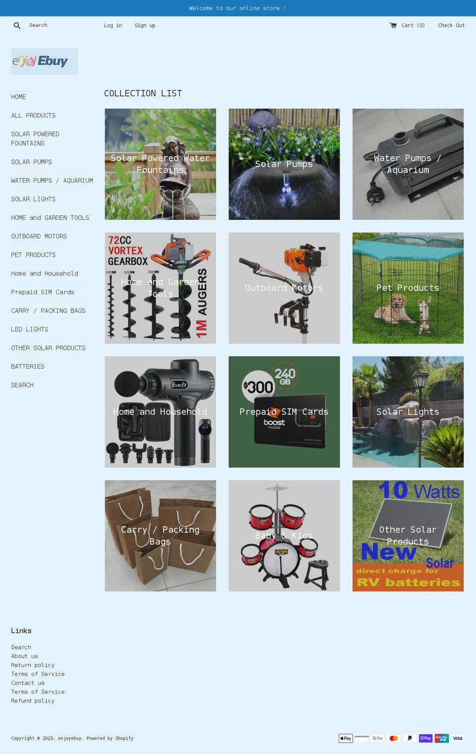 enjoyebuy.com.au shopify website screenshot