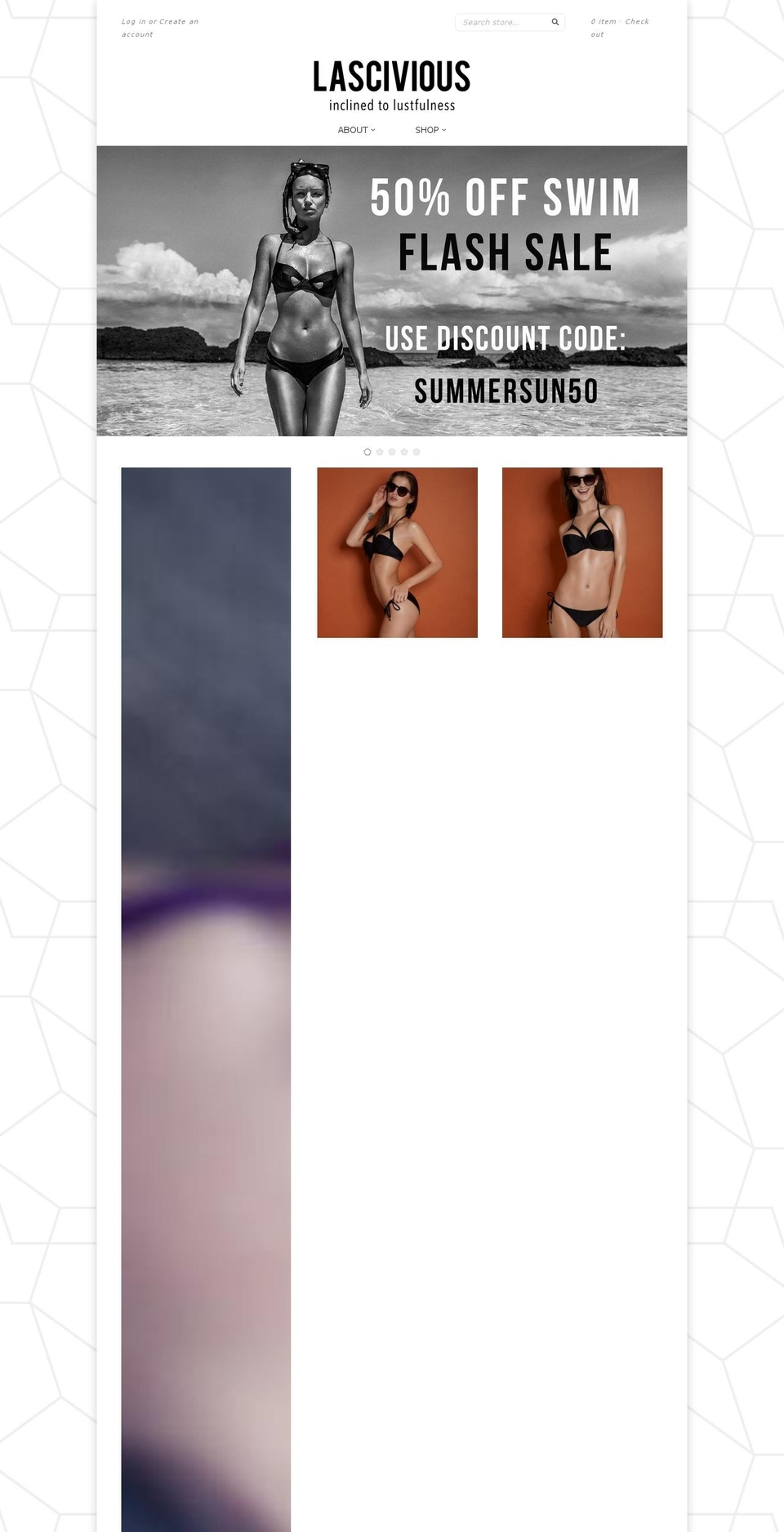 Lascivious 2015 Shopify theme site example enjoylascivious.com