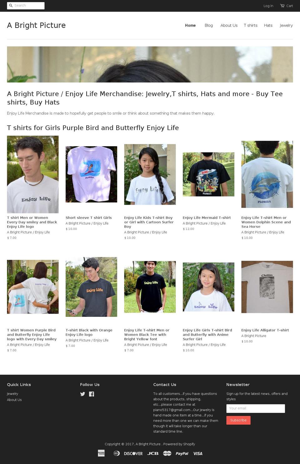 enjoylife.clothing shopify website screenshot