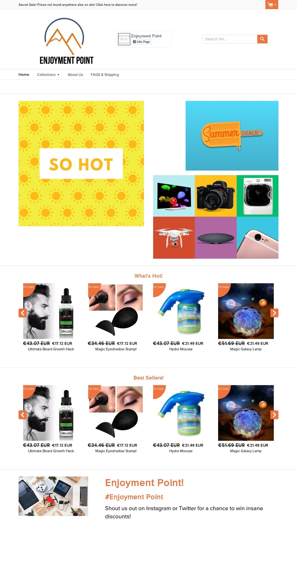 enjoymentpoint.com — Shopify storefront screenshot
