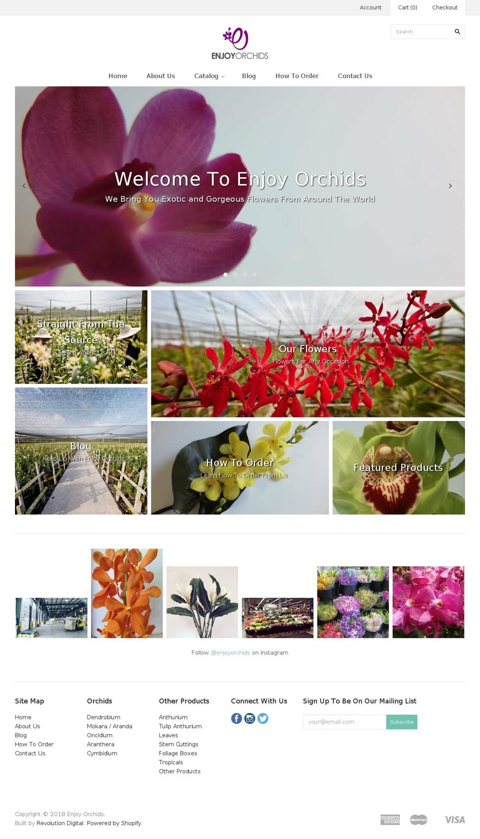enjoyorchids.com — Shopify storefront screenshot