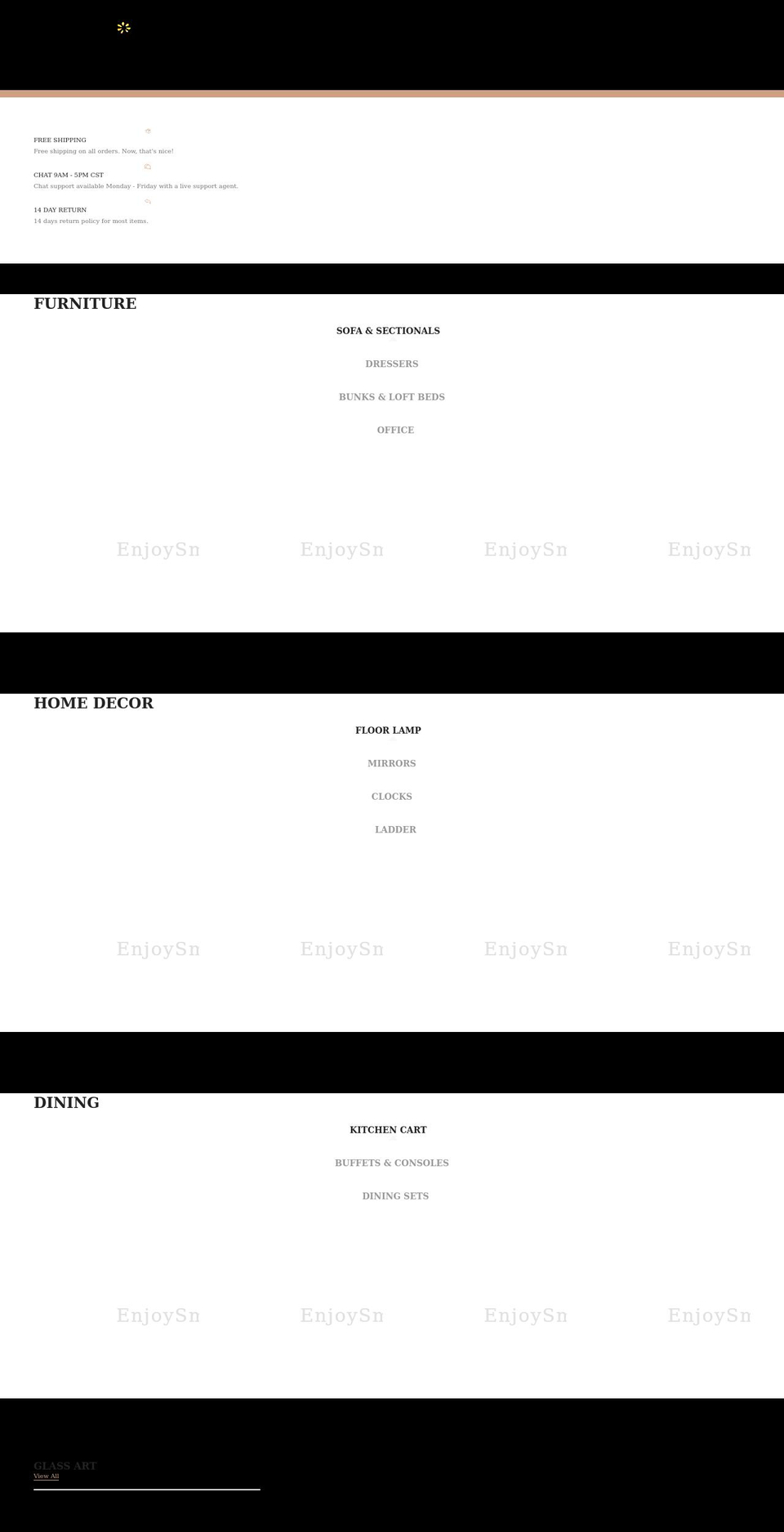 enjoysmiling.com shopify website screenshot