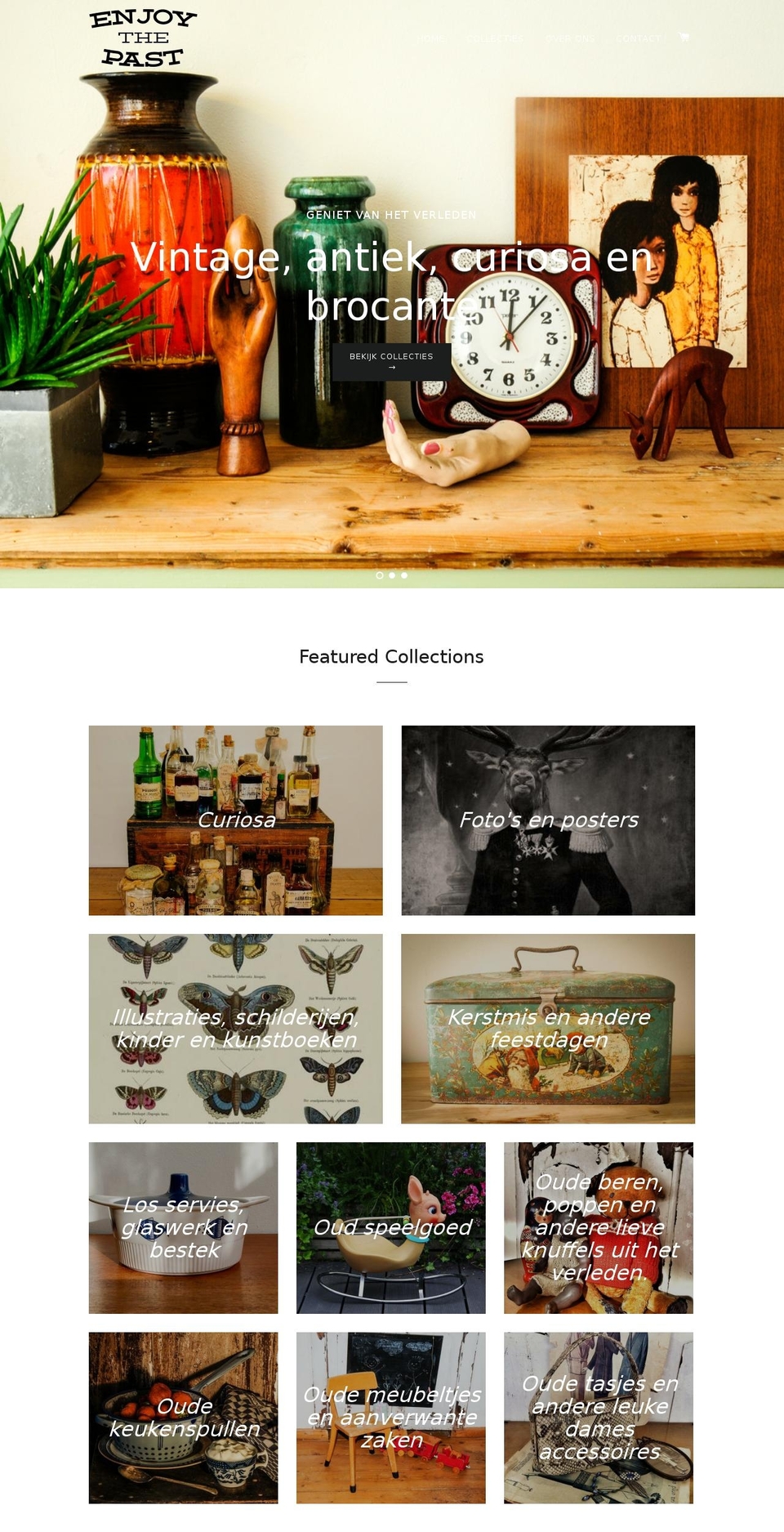 enjoythepast.com shopify website screenshot