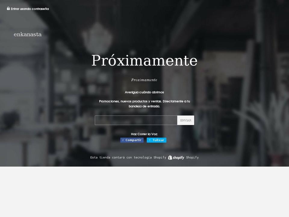 enkanasta.com shopify website screenshot