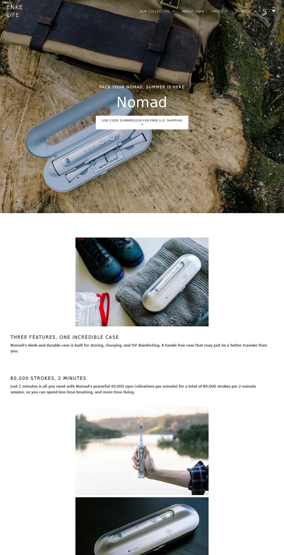 enkelife.com — Shopify storefront screenshot