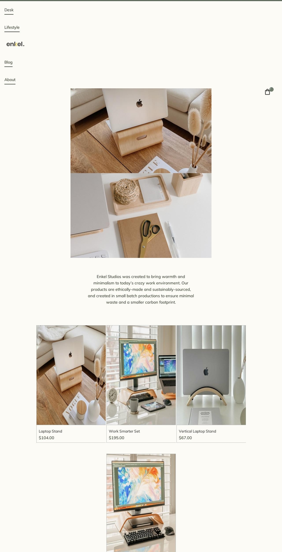 enkelstudios.com shopify website screenshot