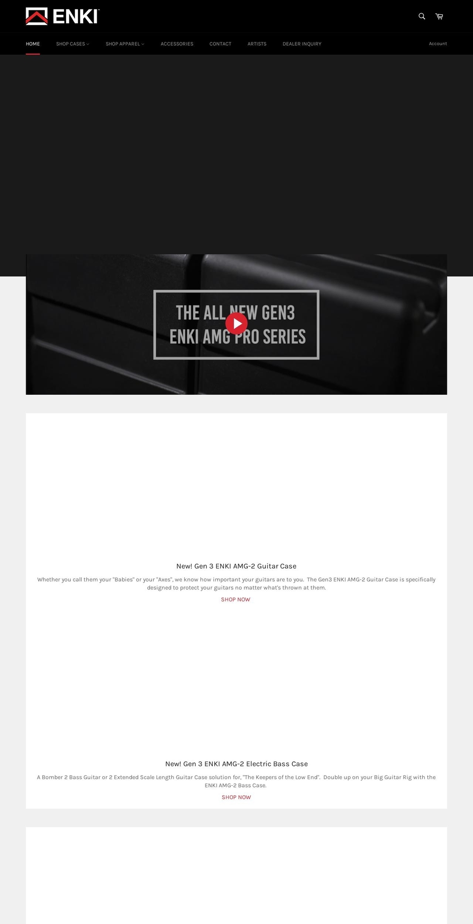 enkiusa.com shopify website screenshot