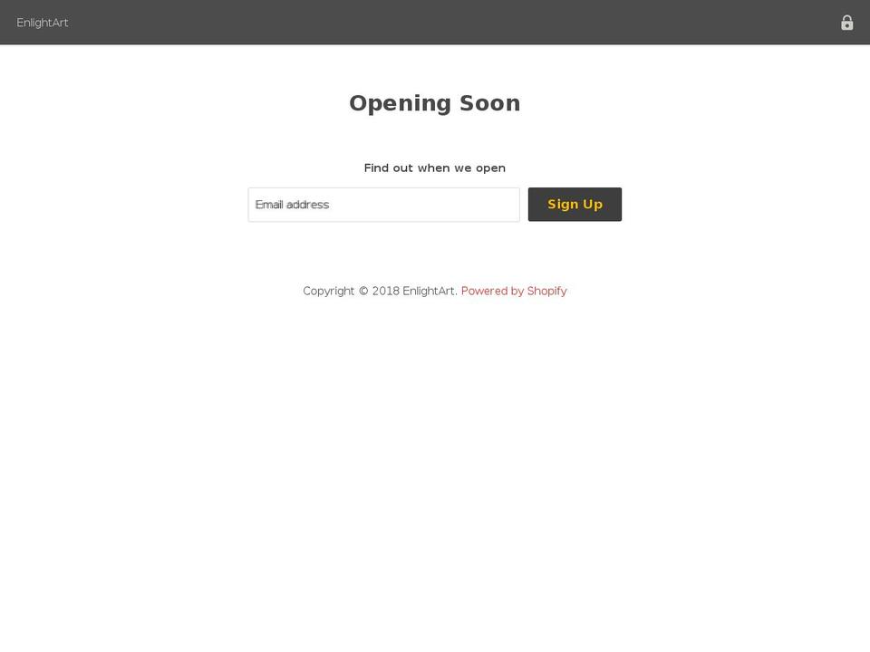 enlightart.com — Shopify storefront screenshot