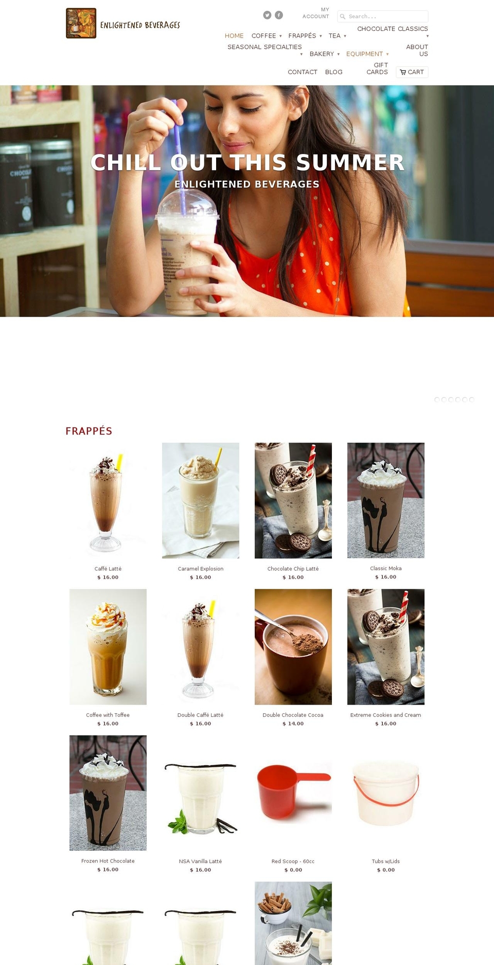 enlightenedchai.net shopify website screenshot