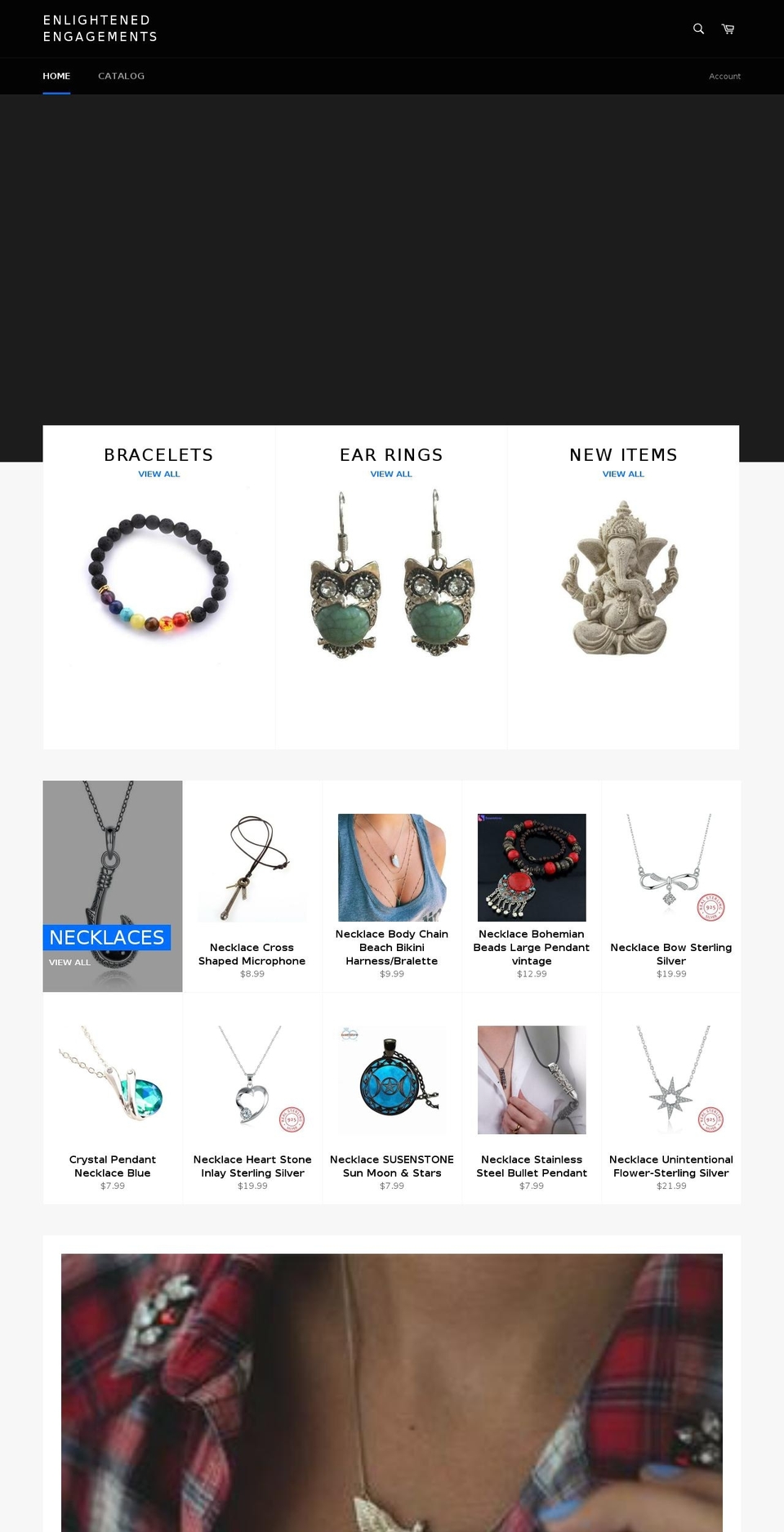 enlightenedengagements.com — Shopify storefront screenshot
