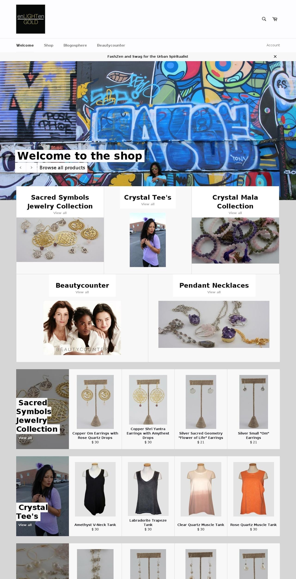 enlightengold.com shopify website screenshot