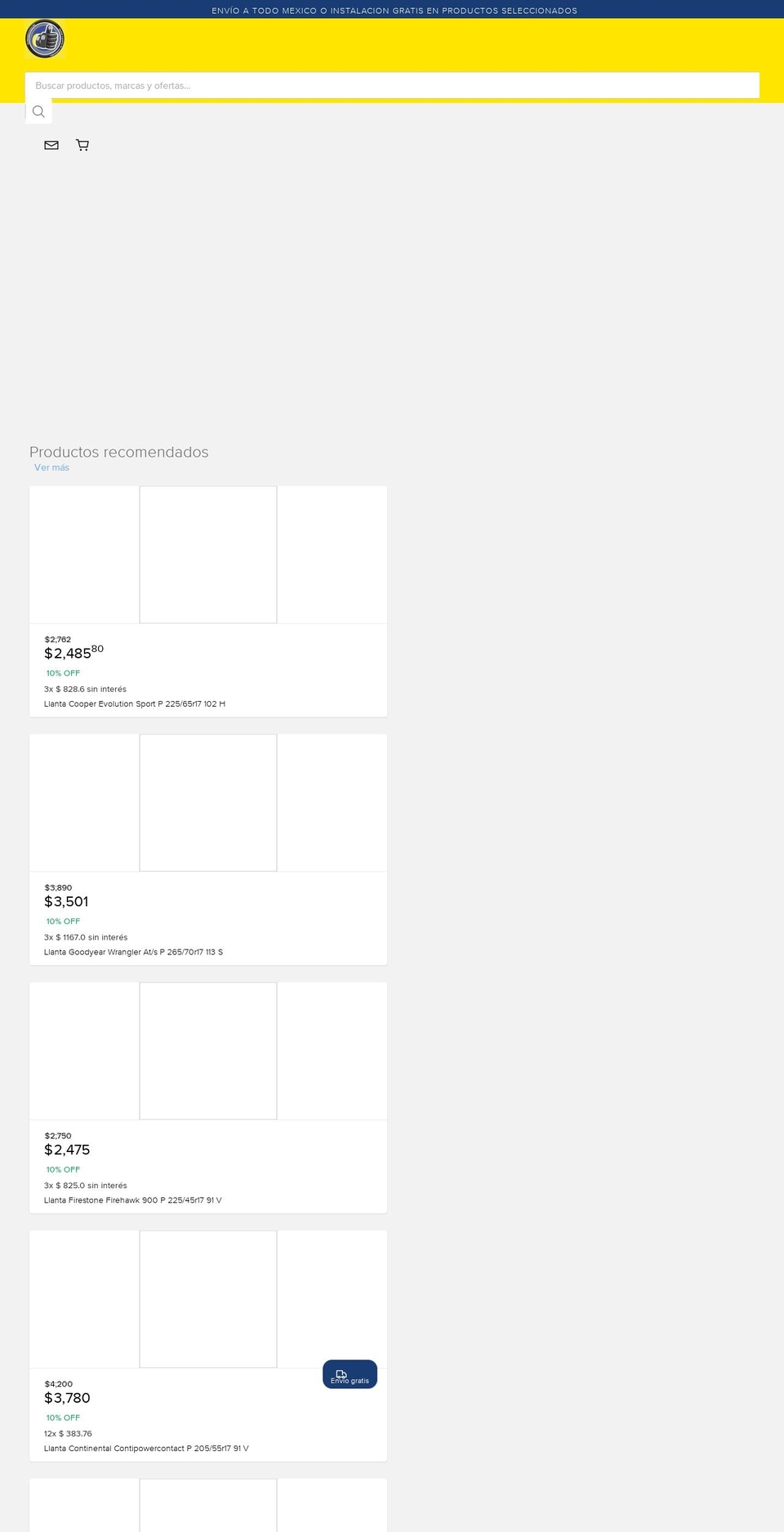 enlineautos.com — Shopify storefront screenshot