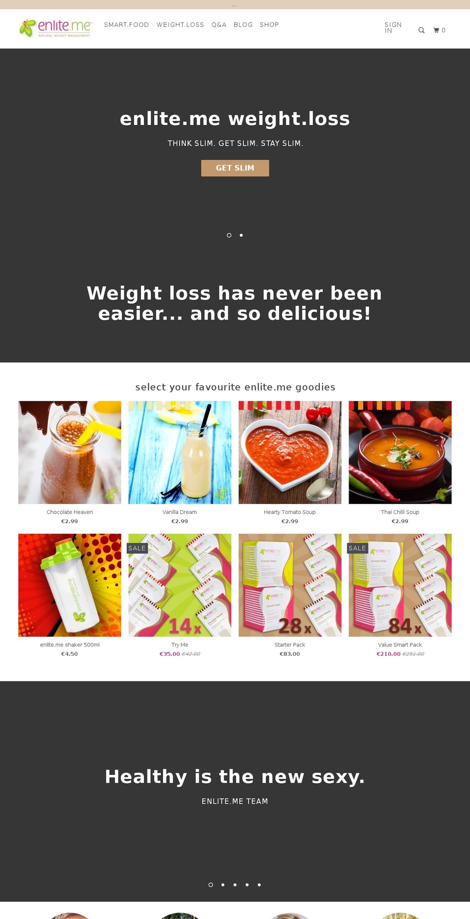 enliteme.com — Shopify storefront screenshot