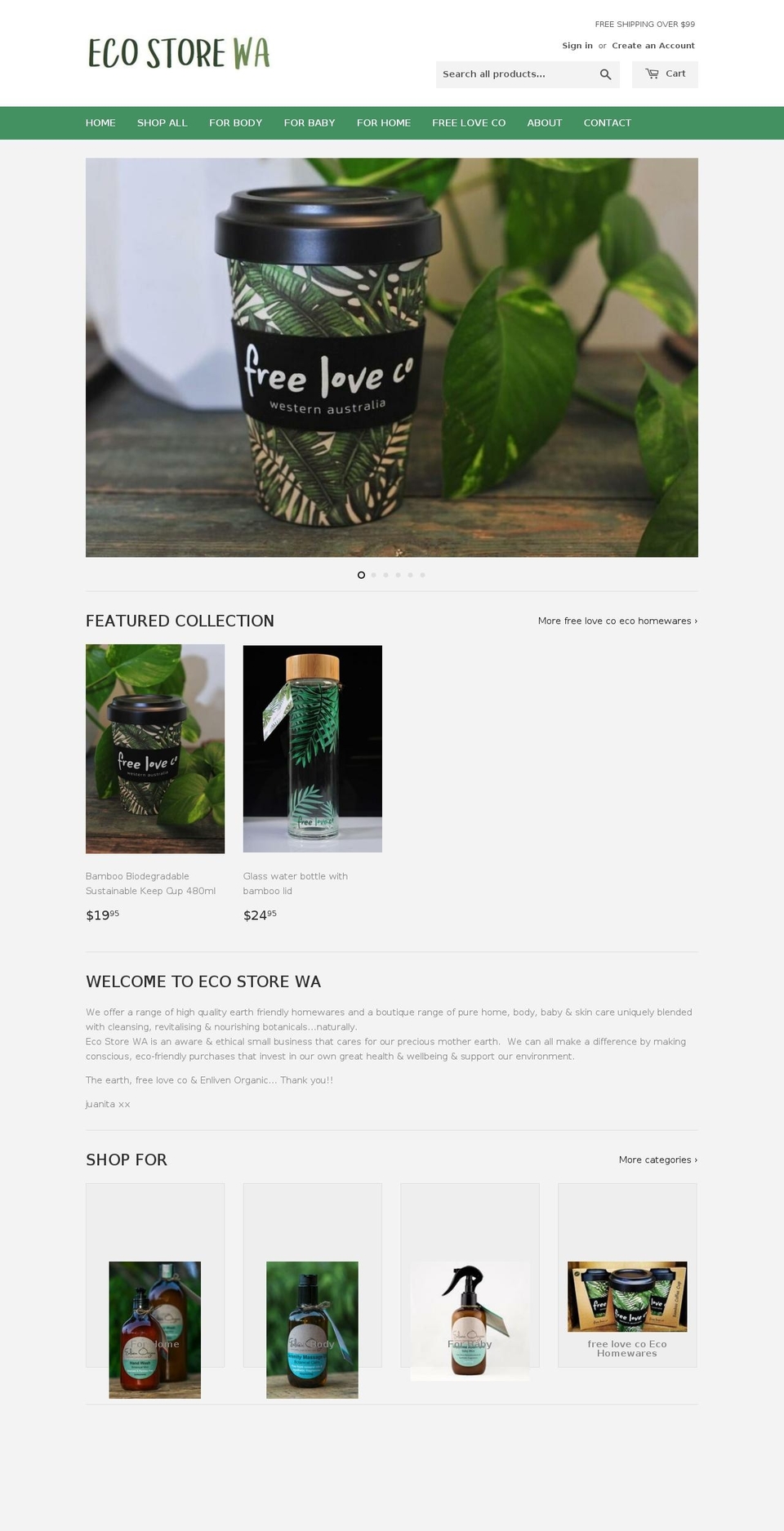 enlivenorganic.com.au shopify website screenshot