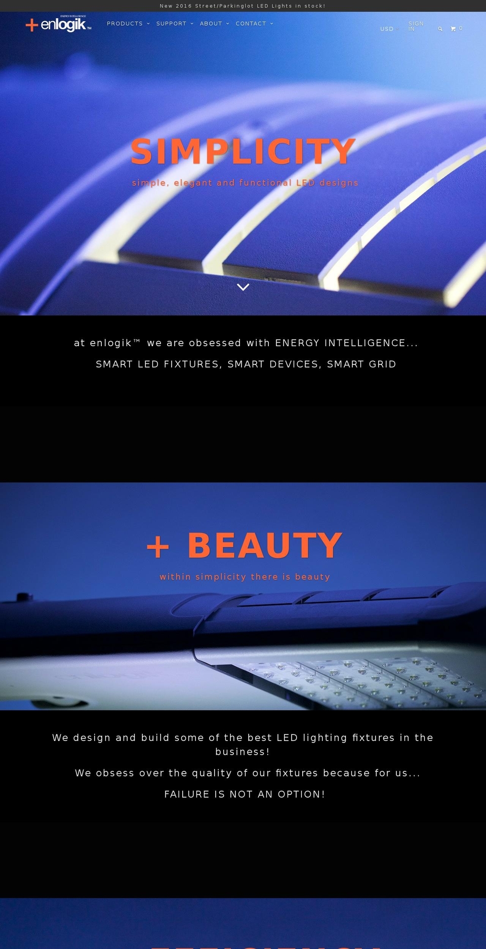 enlogik.com shopify website screenshot