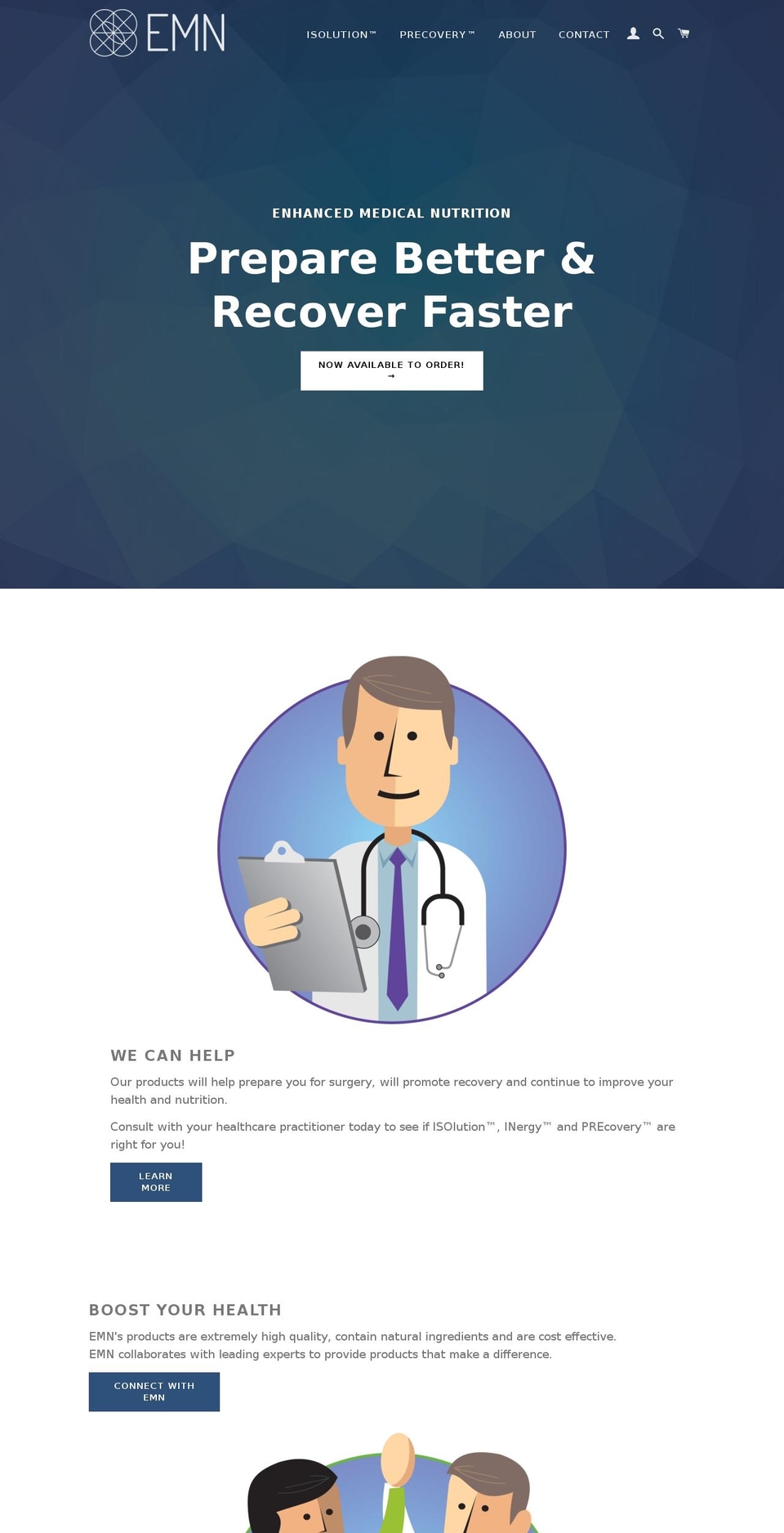 enmednut.net shopify website screenshot