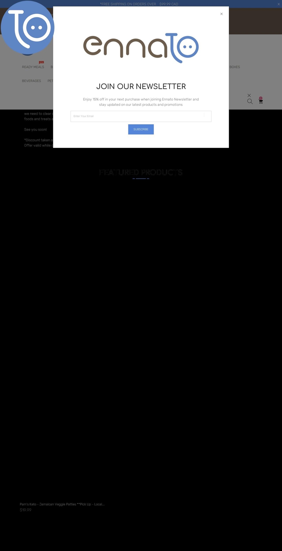 ennato.ca shopify website screenshot