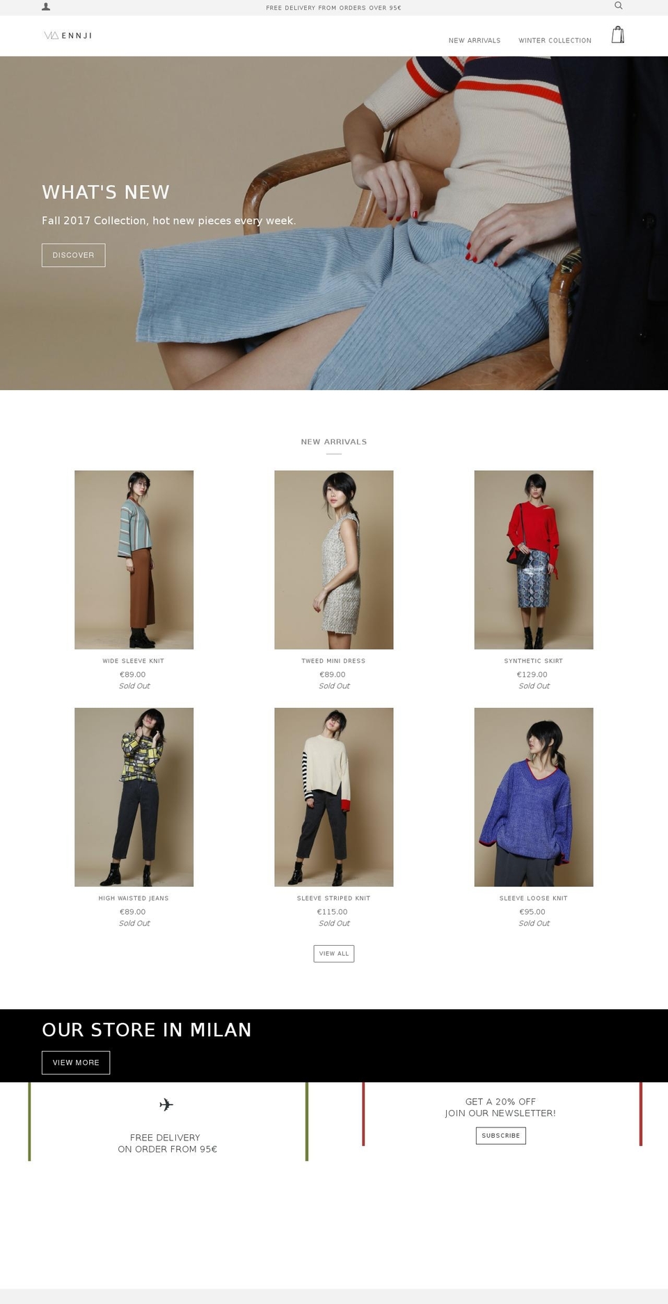 ennji.com — Shopify storefront screenshot
