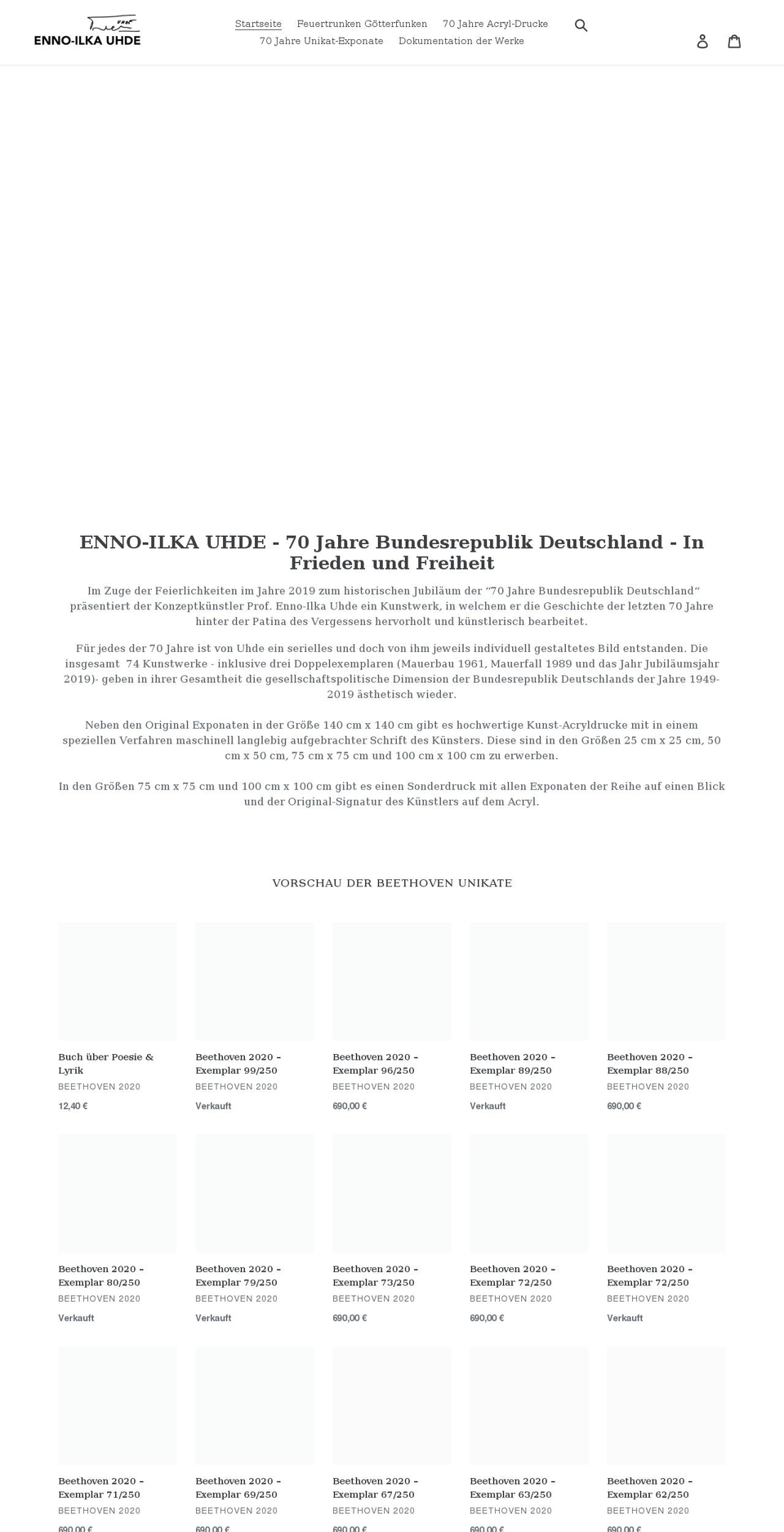 ennoilkauhde.art shopify website screenshot