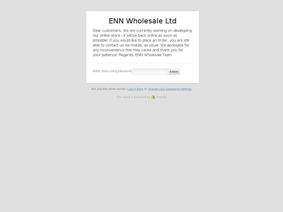 Awais Wrk Shopify theme site example ennwholesale.co.uk