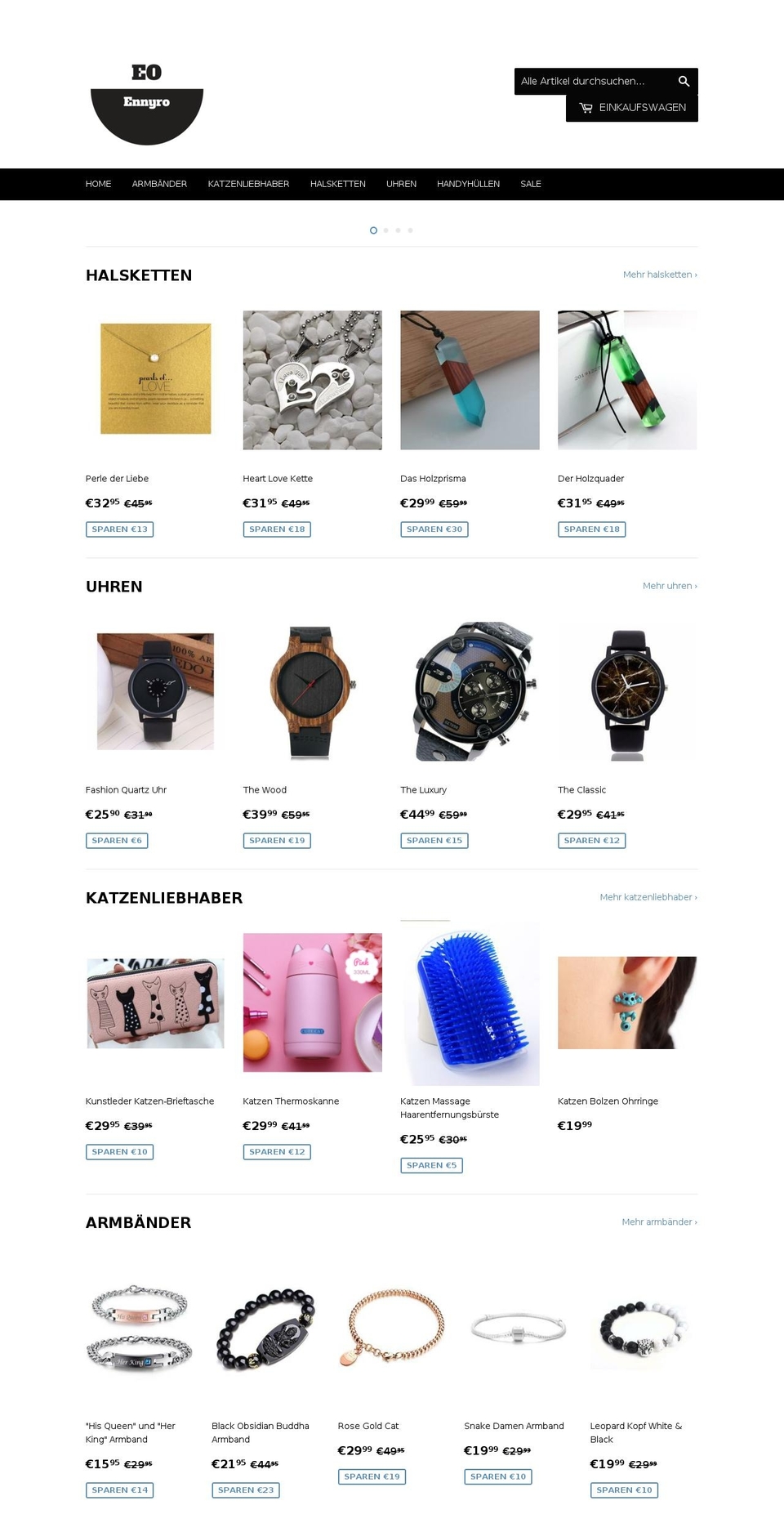 ennyro.com — Shopify storefront screenshot