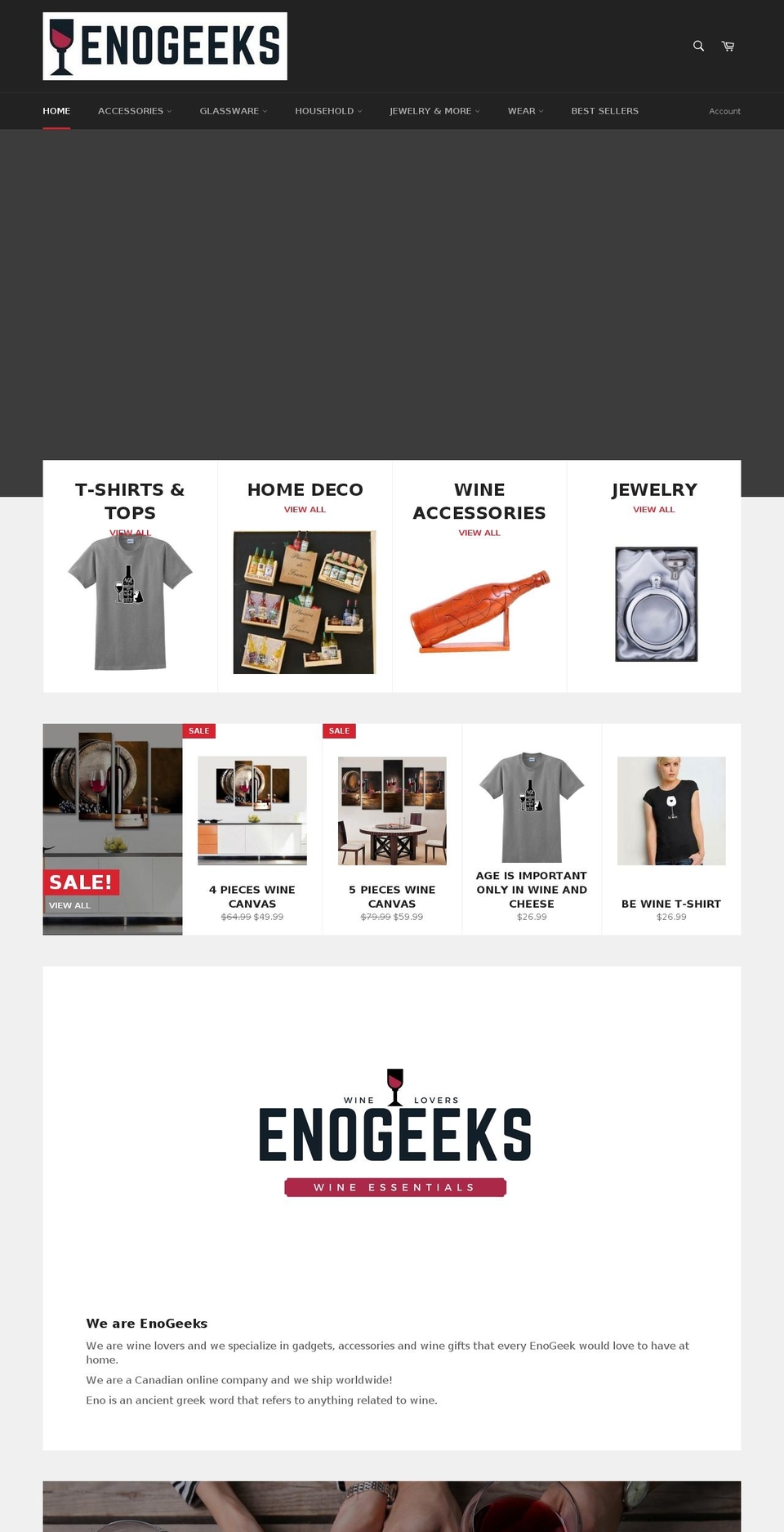 enogeeks.com shopify website screenshot