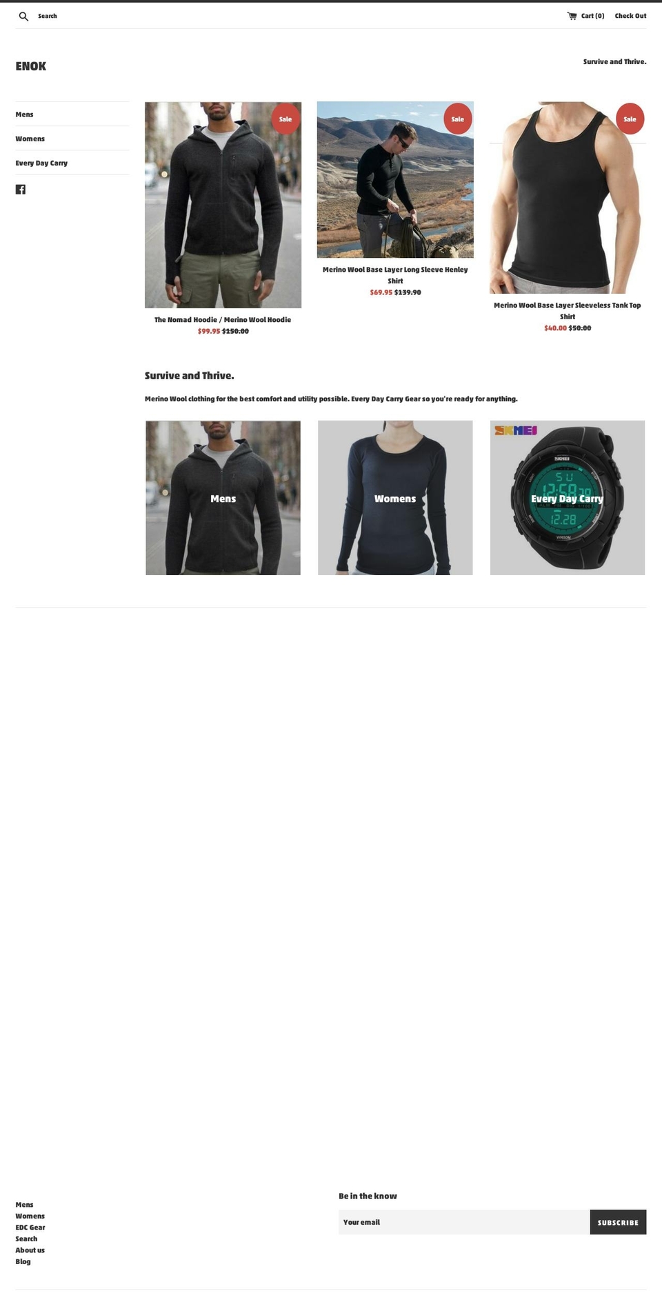 enokshop.com — Shopify storefront screenshot