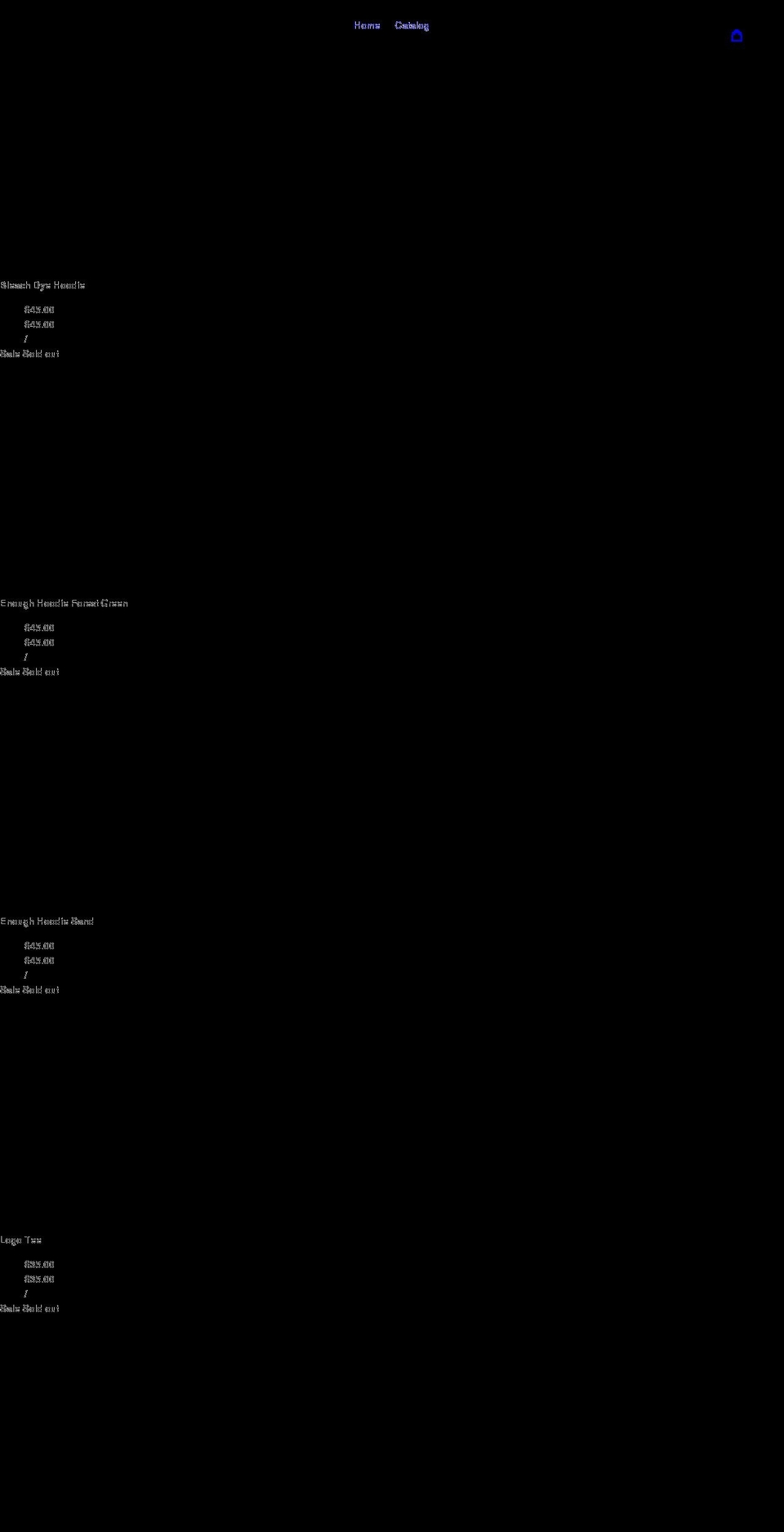 enoughthebrand.com shopify website screenshot