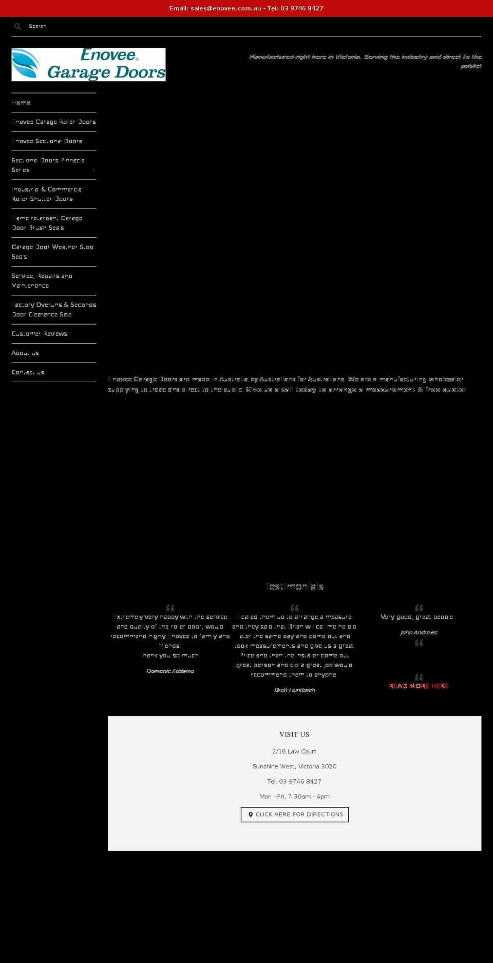 enovee.com.au shopify website screenshot