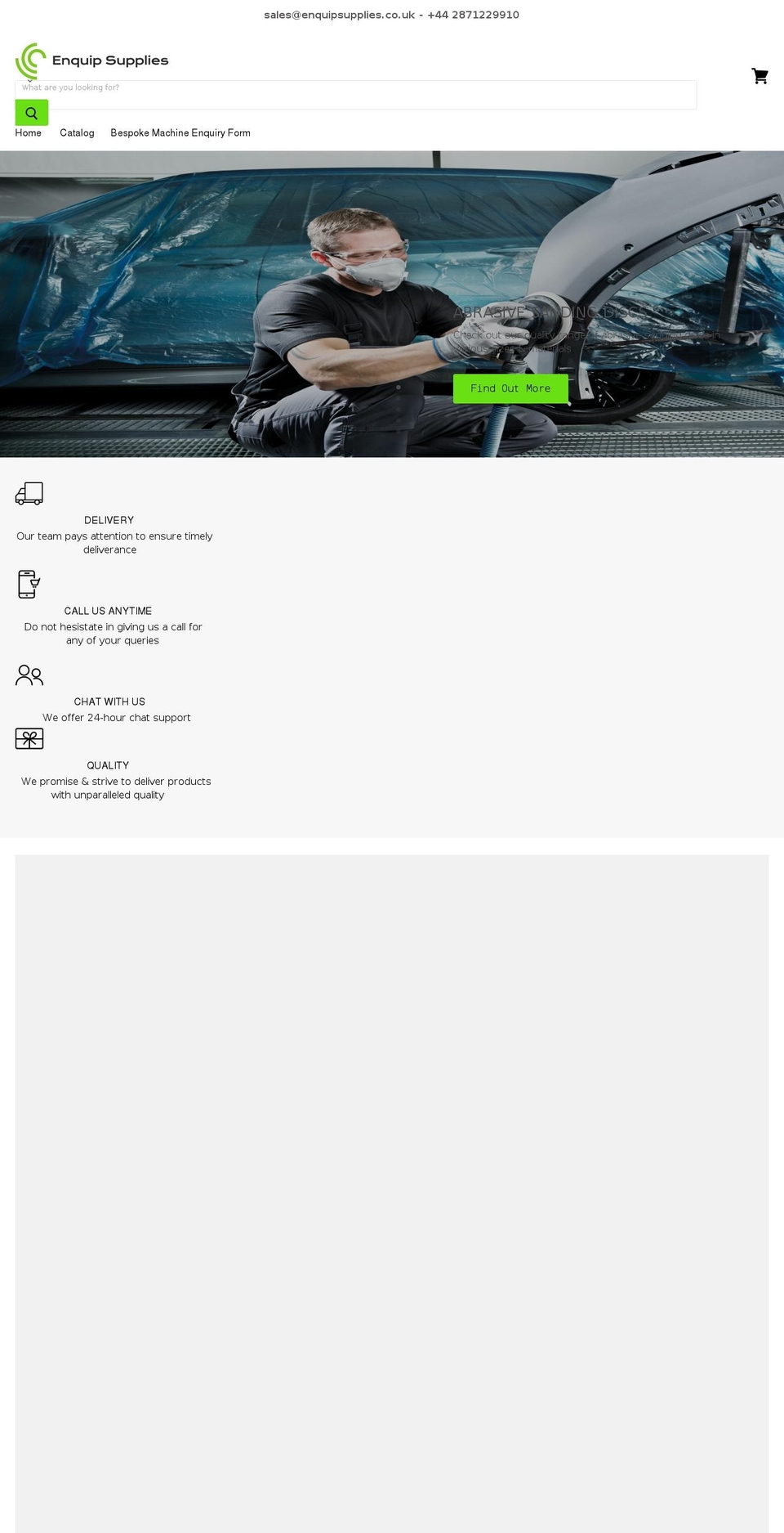 enquipsupplies.com shopify website screenshot