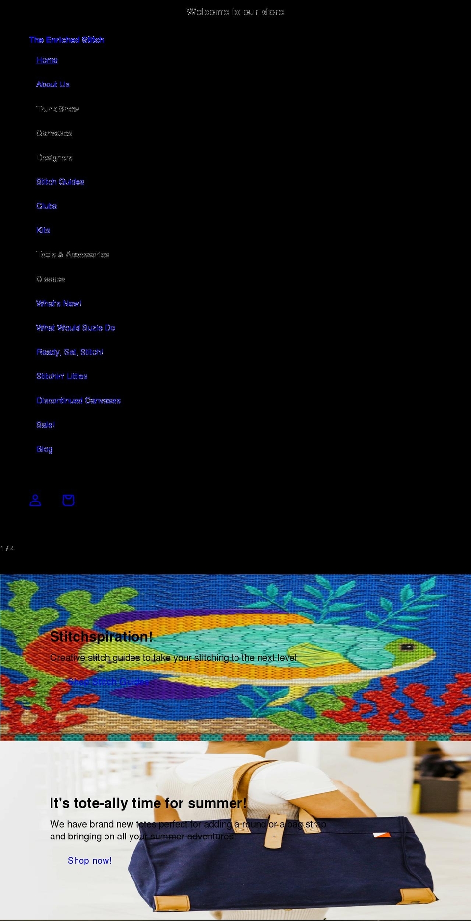 enrichedstitch.myshopify.com shopify website screenshot