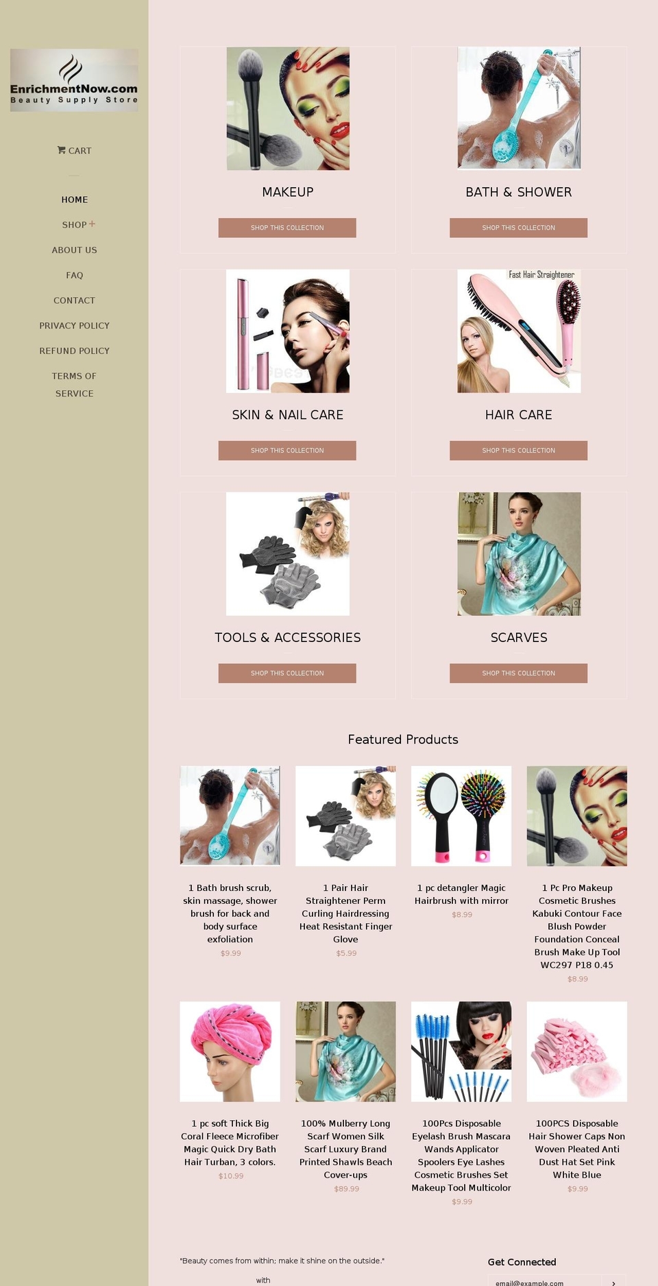 enrichmentnow.com shopify website screenshot