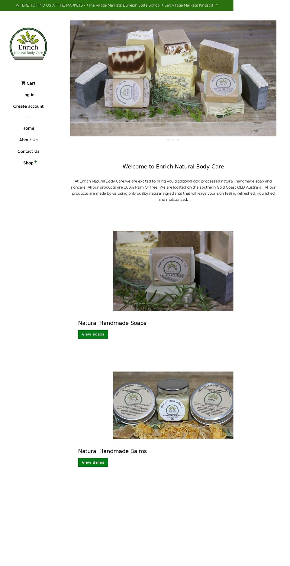 enrichnbc.com — Shopify storefront screenshot