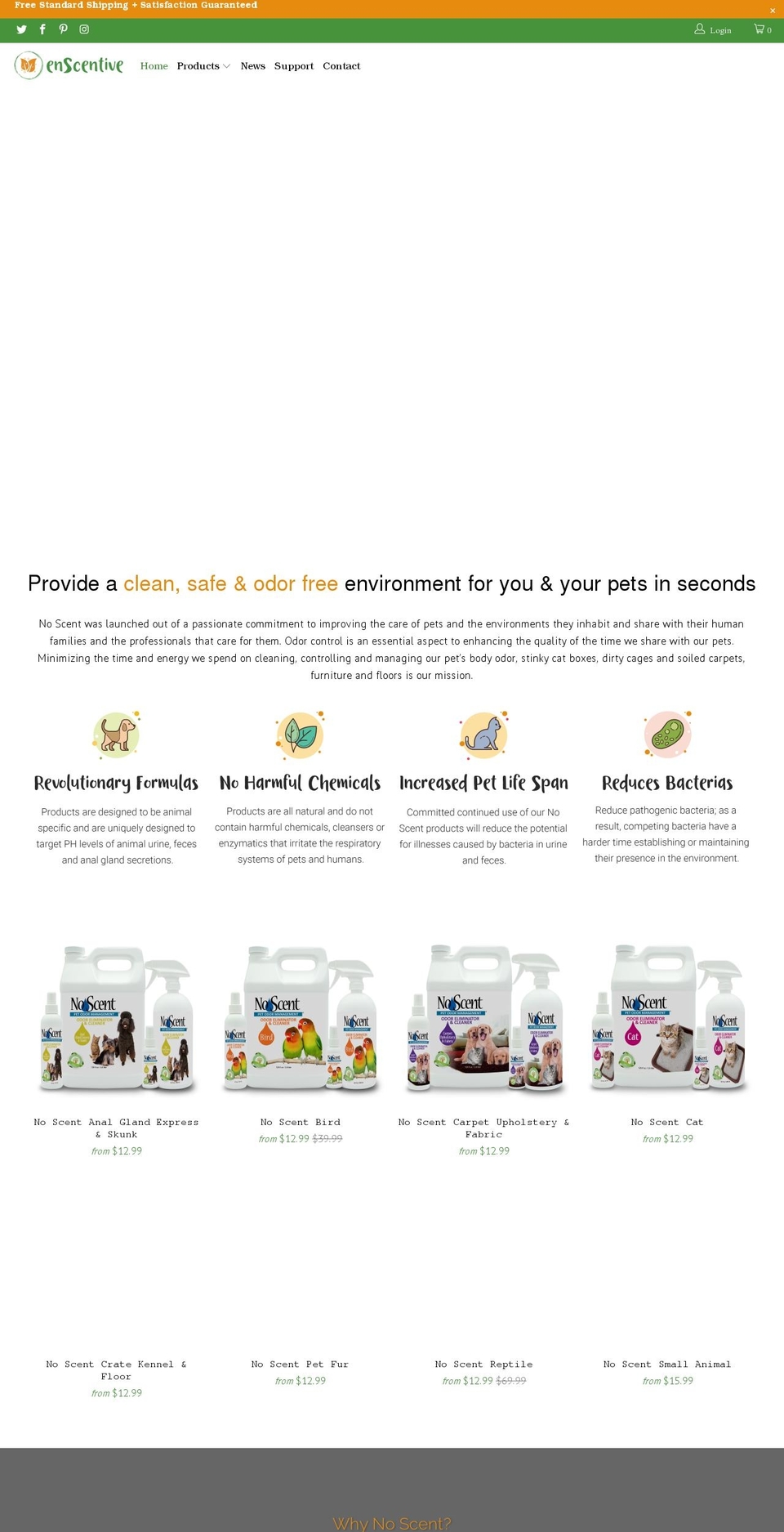 enscentive.com — Shopify storefront screenshot