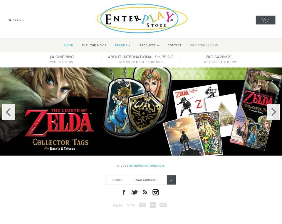 enterplay-store.myshopify.com shopify website screenshot