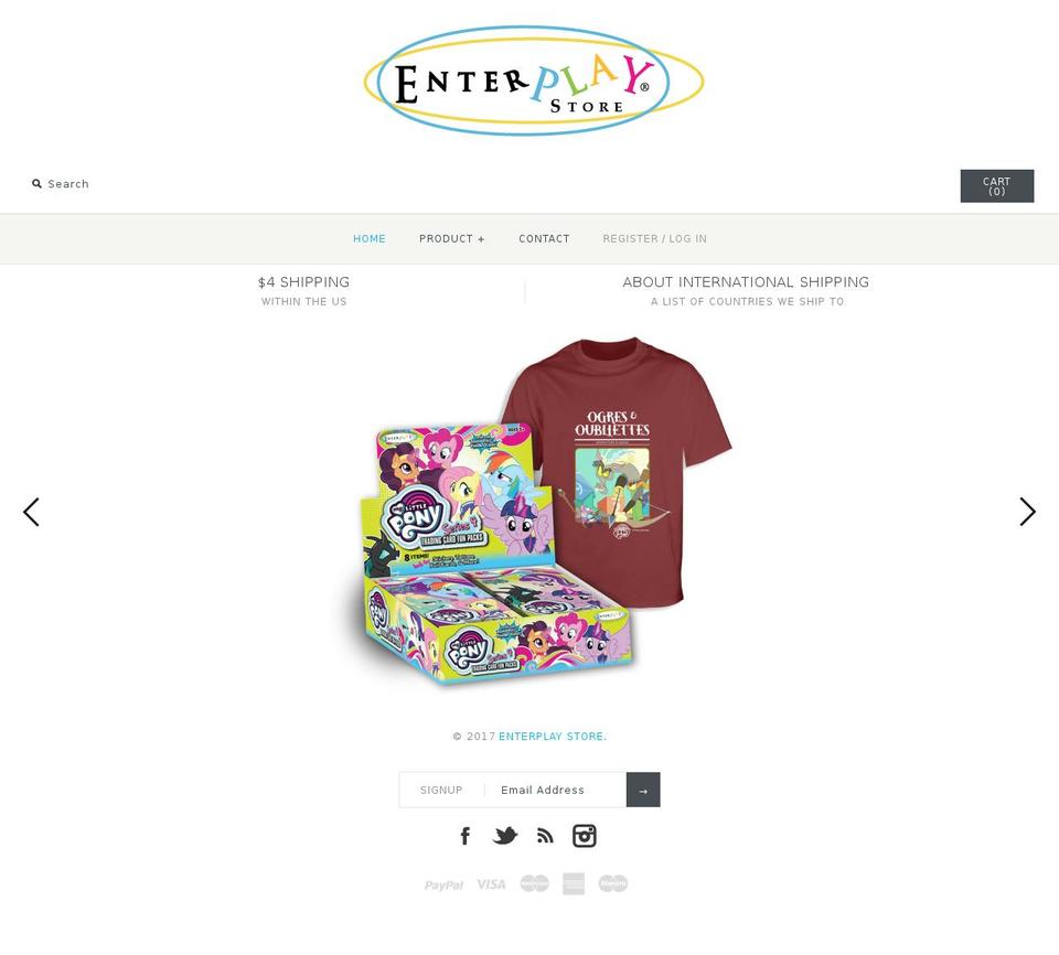 enterplaystore.com shopify website screenshot