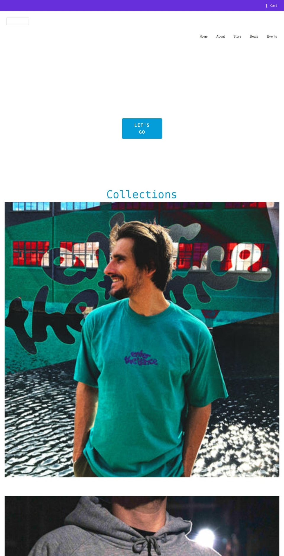 enterthedance.com shopify website screenshot