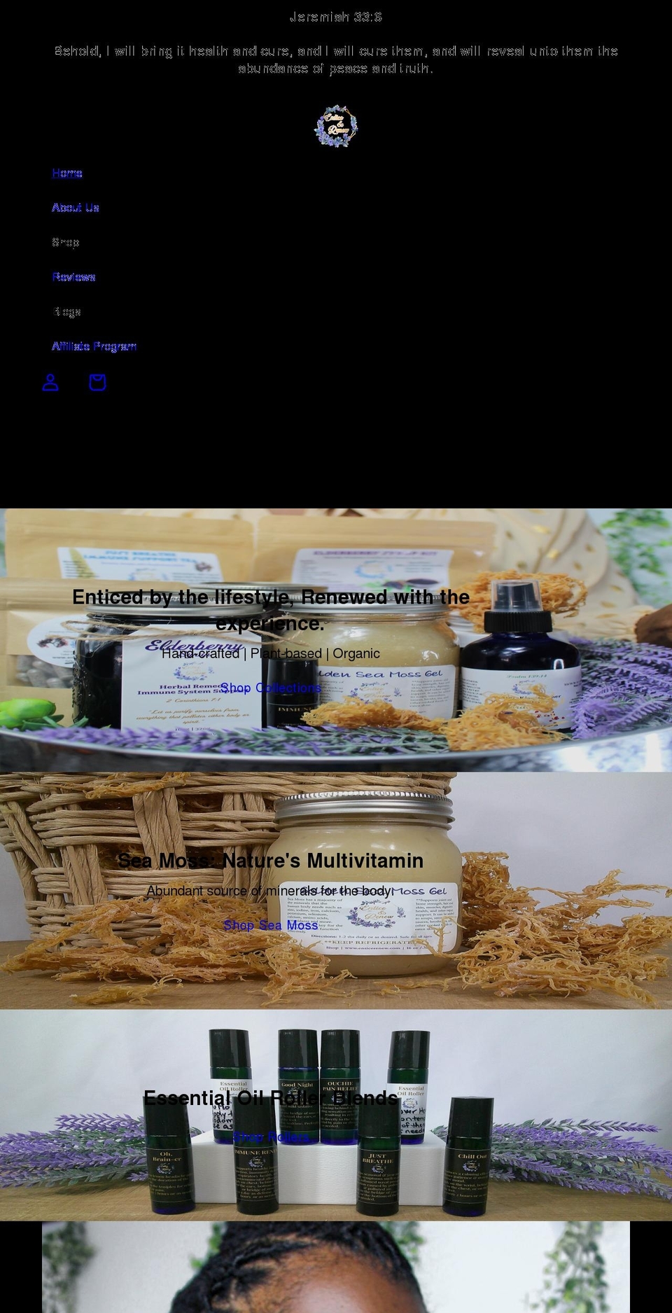 enticerenew.com shopify website screenshot