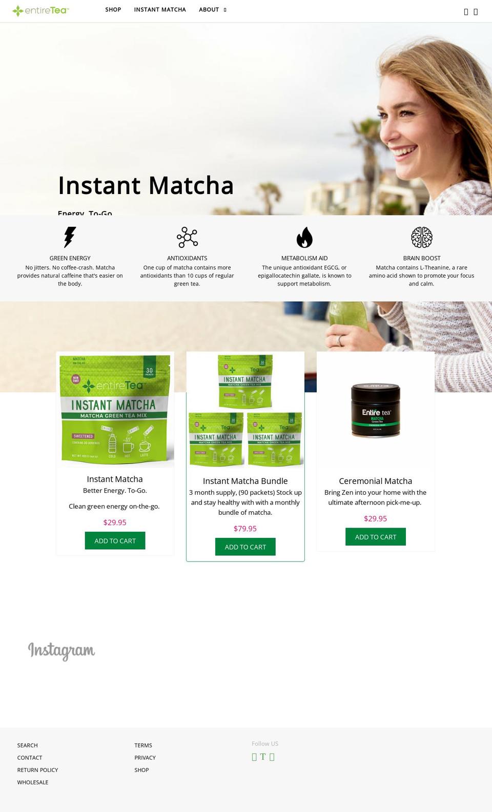 Entire-tea Shopify theme site example entire-tea.myshopify.com